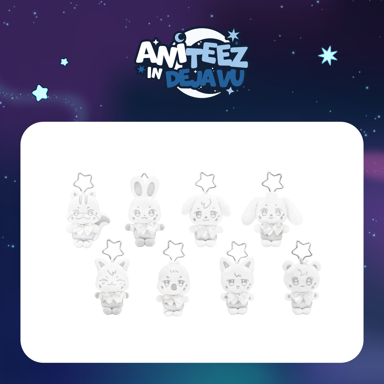 ANITEEZ in Deja vu - Silver Aniteez Plush Keyring Official MD