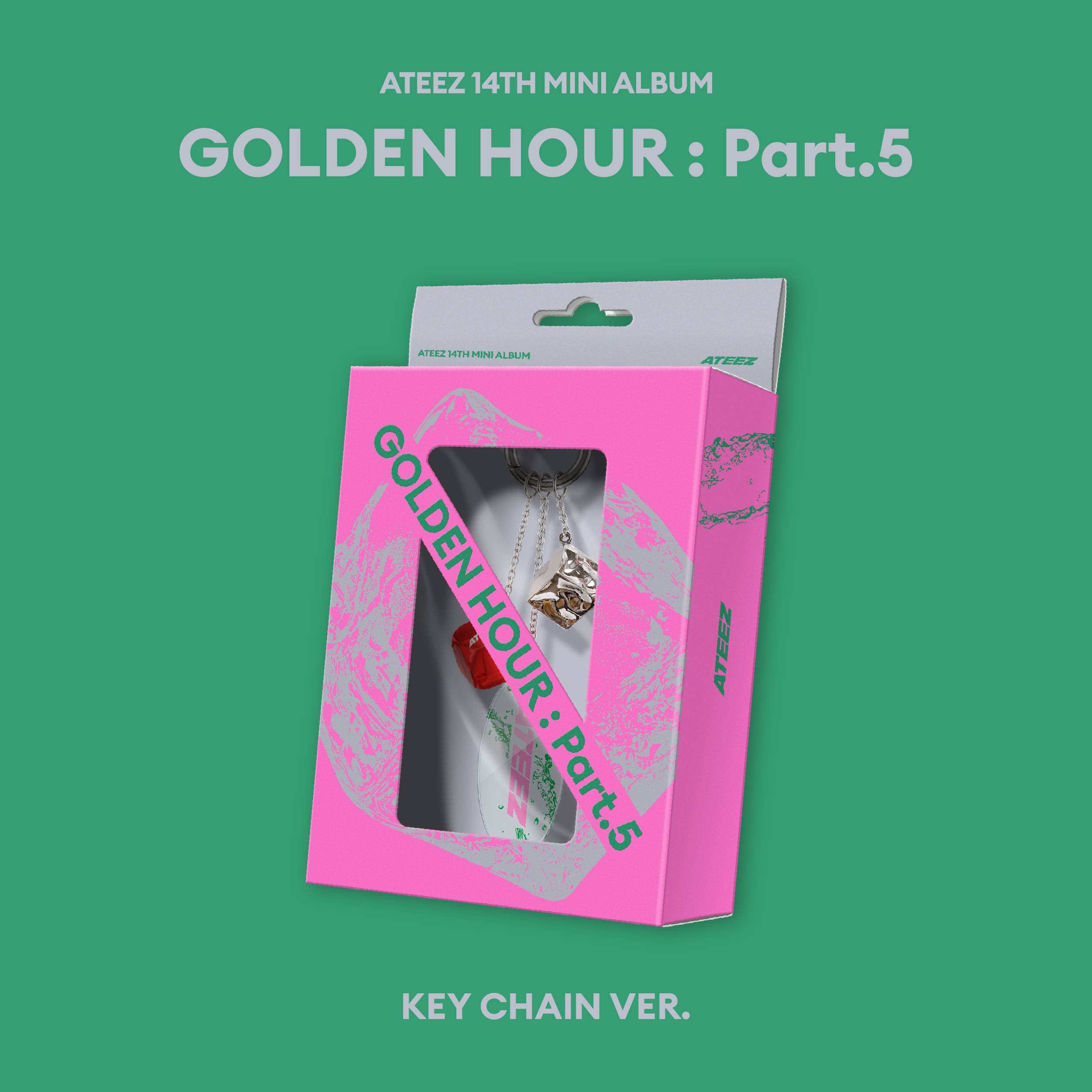 ATEEZ - GOLDEN HOUR : Part.5 14TH MINI ALBUM (KEY CHAIN Ver.)