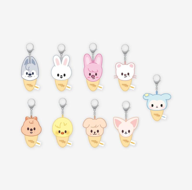 STRAY KIDS - PLUSH KEYRING ICECREAM Ver. - THIS & THAT MD