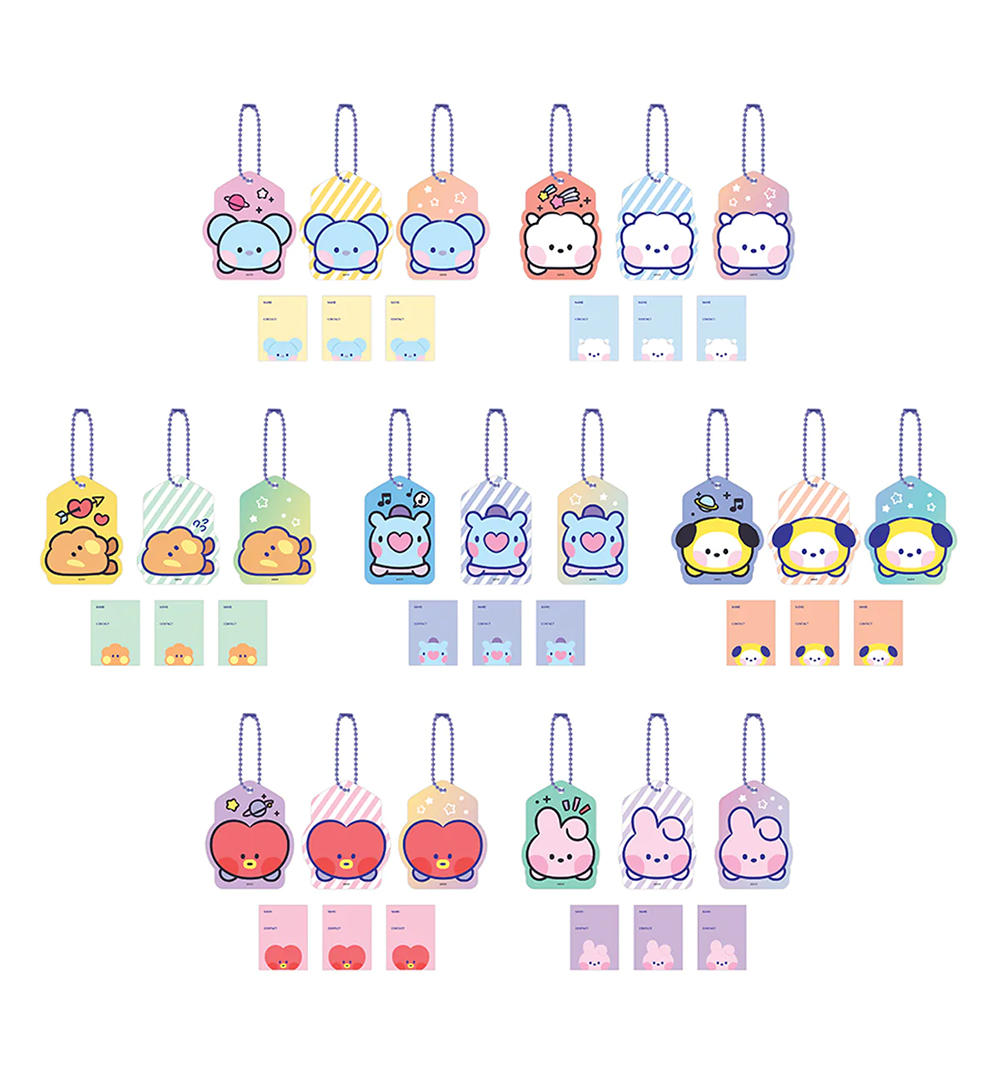 BT21 - minini Name Tag Set