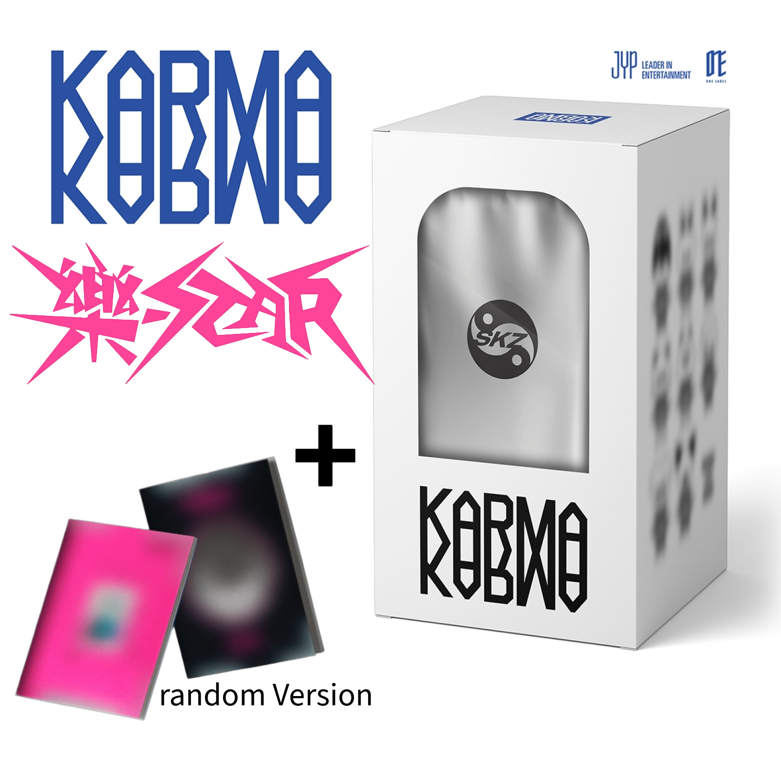 [BUNDLE SET] STRAY KIDS - KARMA [SKZOO Ver.]  樂-STAR (Rock-Star) Album [random Standard Ver.]
