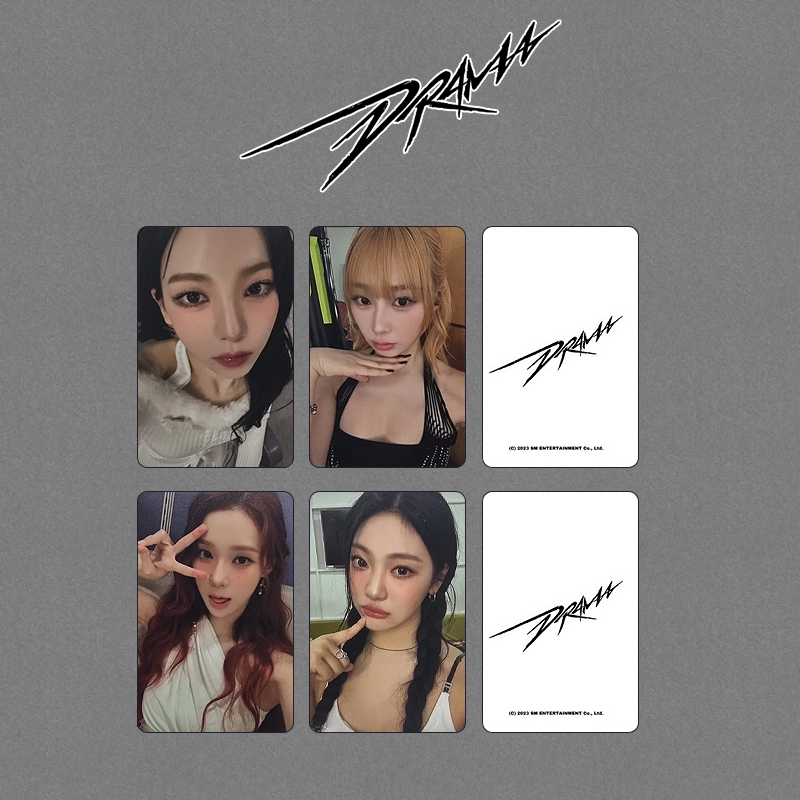 aespa - Drama Official Music Korea Lucky Draw Photo Card Set