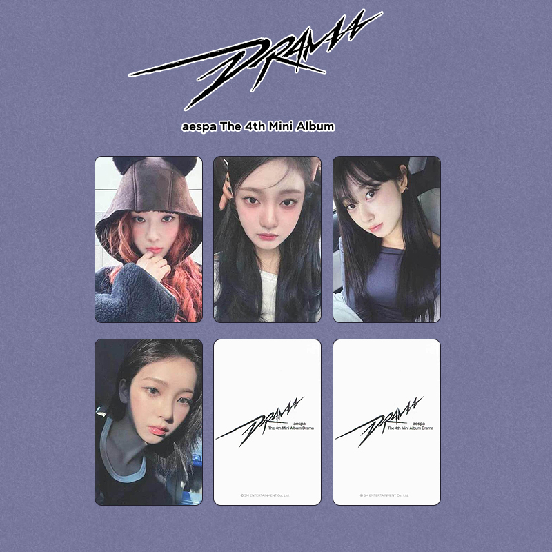 aespa-photocardset-music-korea-drama aespa - DRAMA OFFICIAL Music Korea POB SET