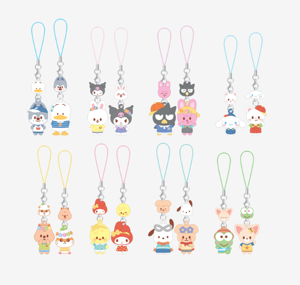 STRAY KIDS - MINI FIGURE COUPLE KEYRING - SKZOO X SANRIO CHARACTERS