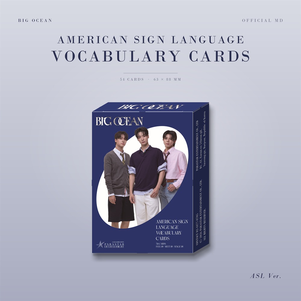 [OFFLINE FANSIGN EVENT] BIG OCEAN - official ASL (American Sign Language) Cards + exclusive Photocard