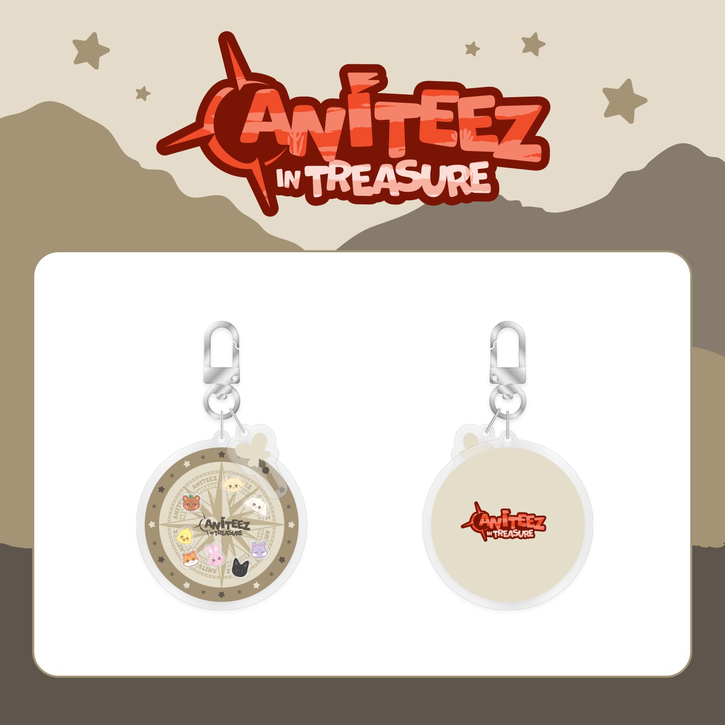 ATEEZ x [ANITEEZ IN TREASURE] MD - Shaker Keyring