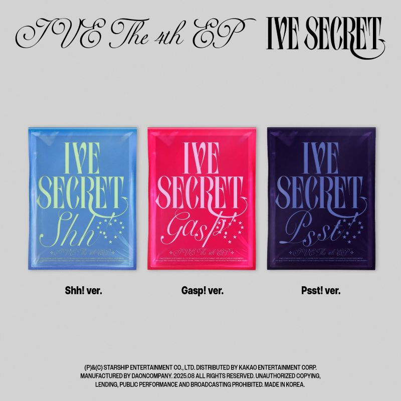 IVE - 4TH MINI ALBUM [IVE SECRET]