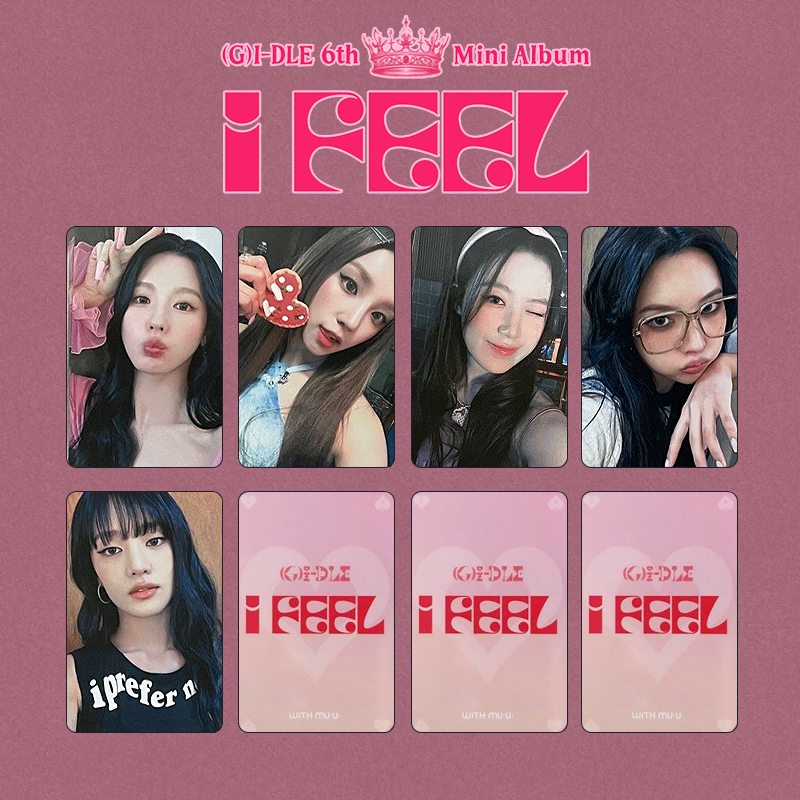 gidle-i-feel-photocard-set-withmuu (G)I-DLE - OFFICIAL I feel WITHMUU POB PHOTO CARD SET
