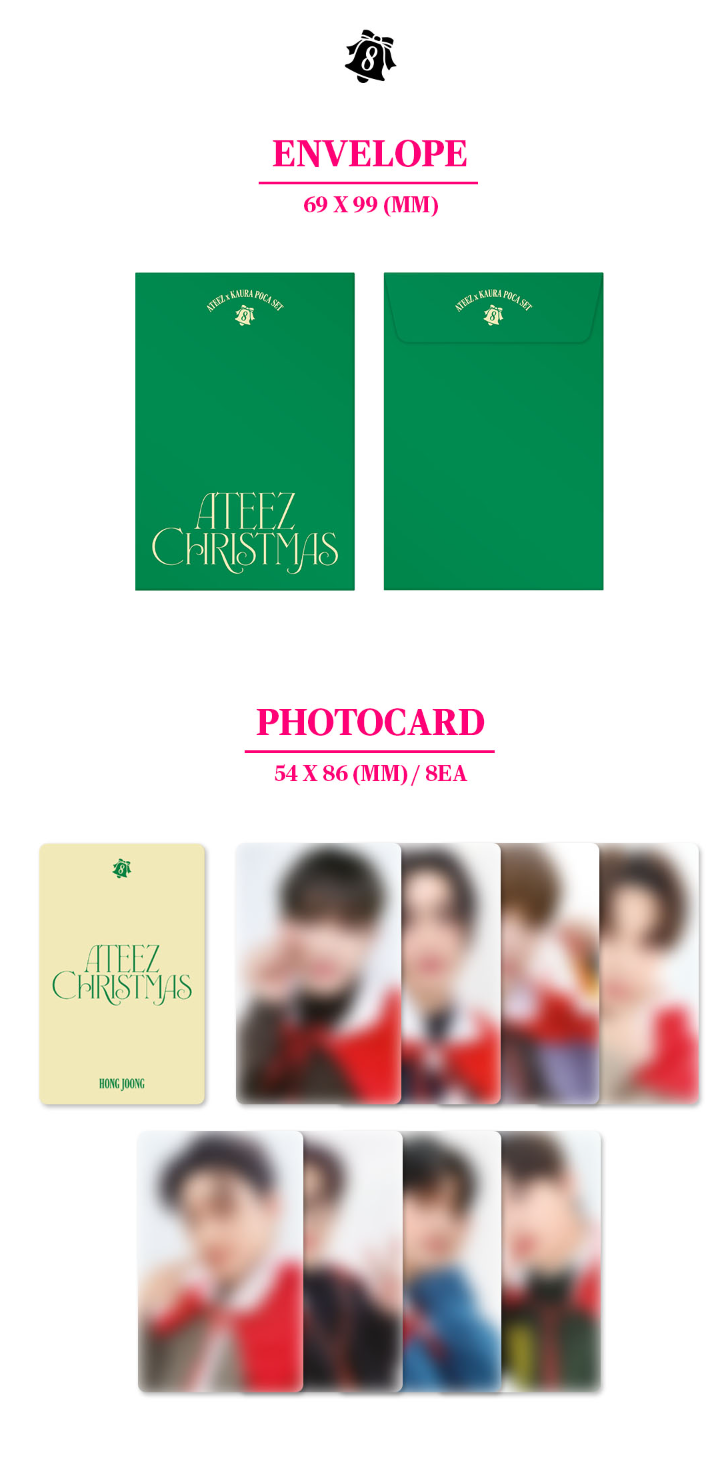 ATEEZ x Kaura CHRISTMAS Photo card Set