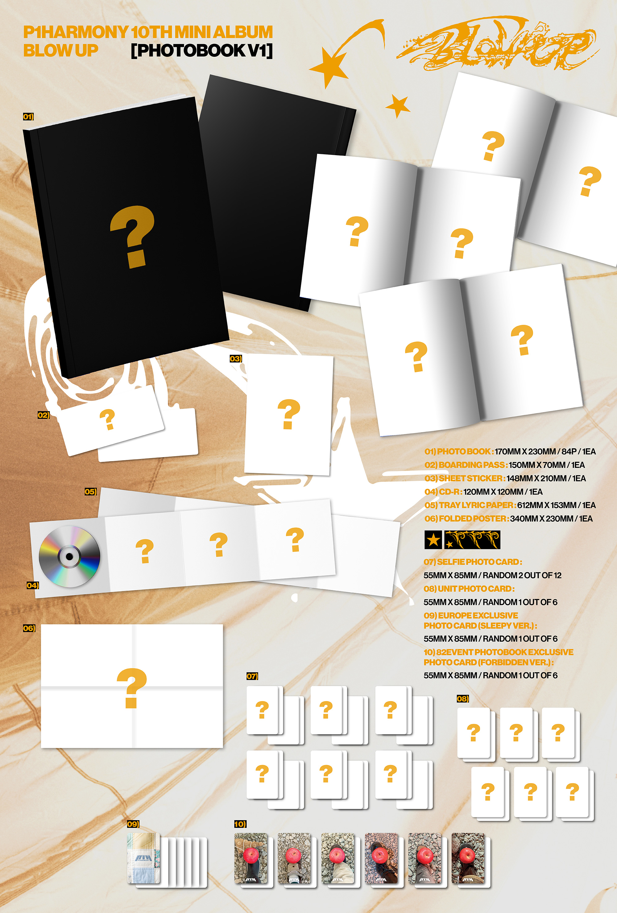P1Harmony - BLOW UP (Photobook Ver.) - Europe 82EVENT Exclusive