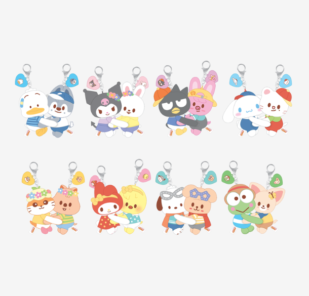 STRAY KIDS - HUG PLUSH KEYRING - SKZOO X SANRIO CHARACTERS