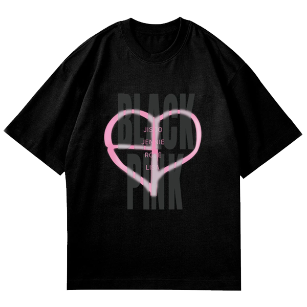Blackpink - Deadline Heart Logo T-Shirt