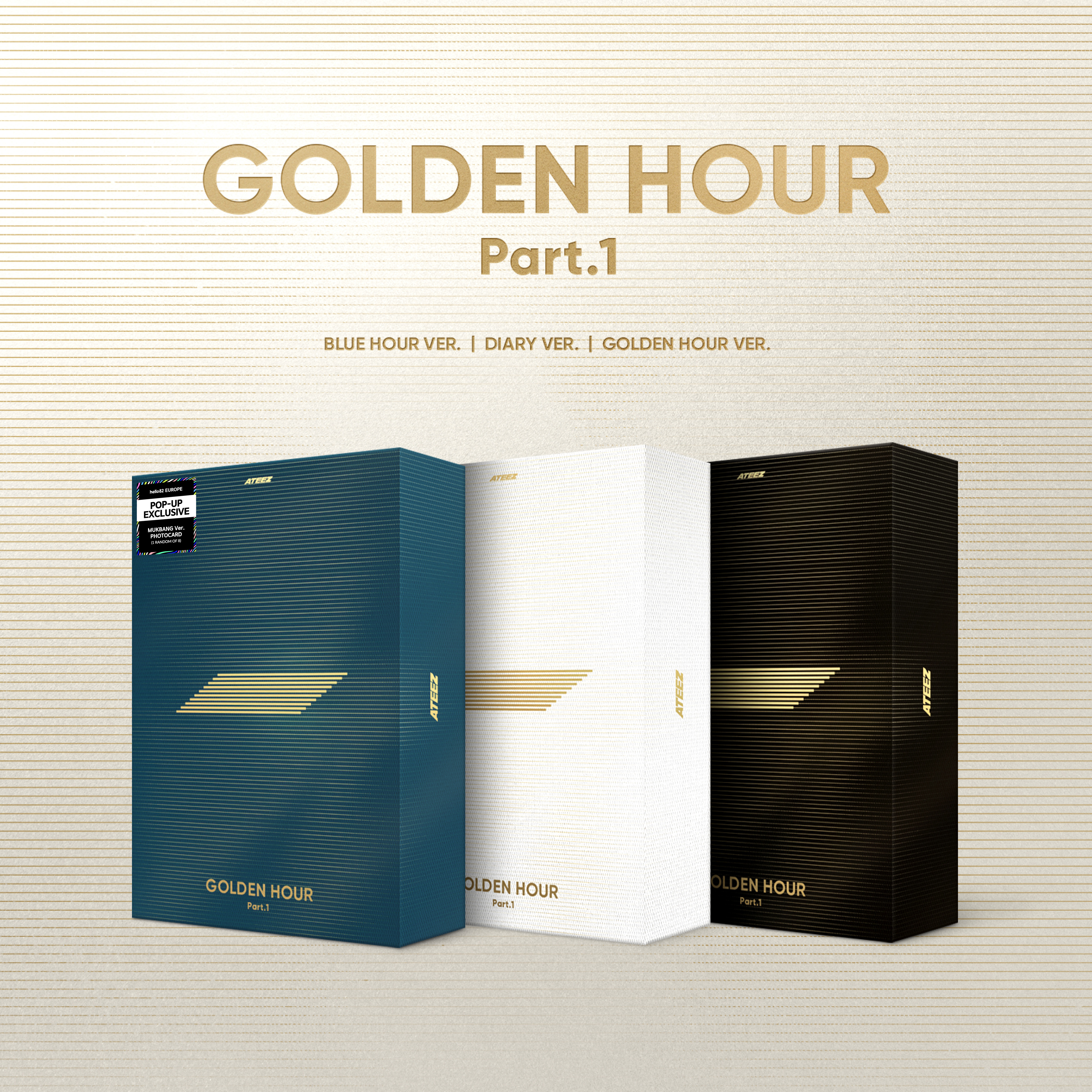 [Europe Pop-up Excl.] ATEEZ - GOLDEN HOUR : Part.1