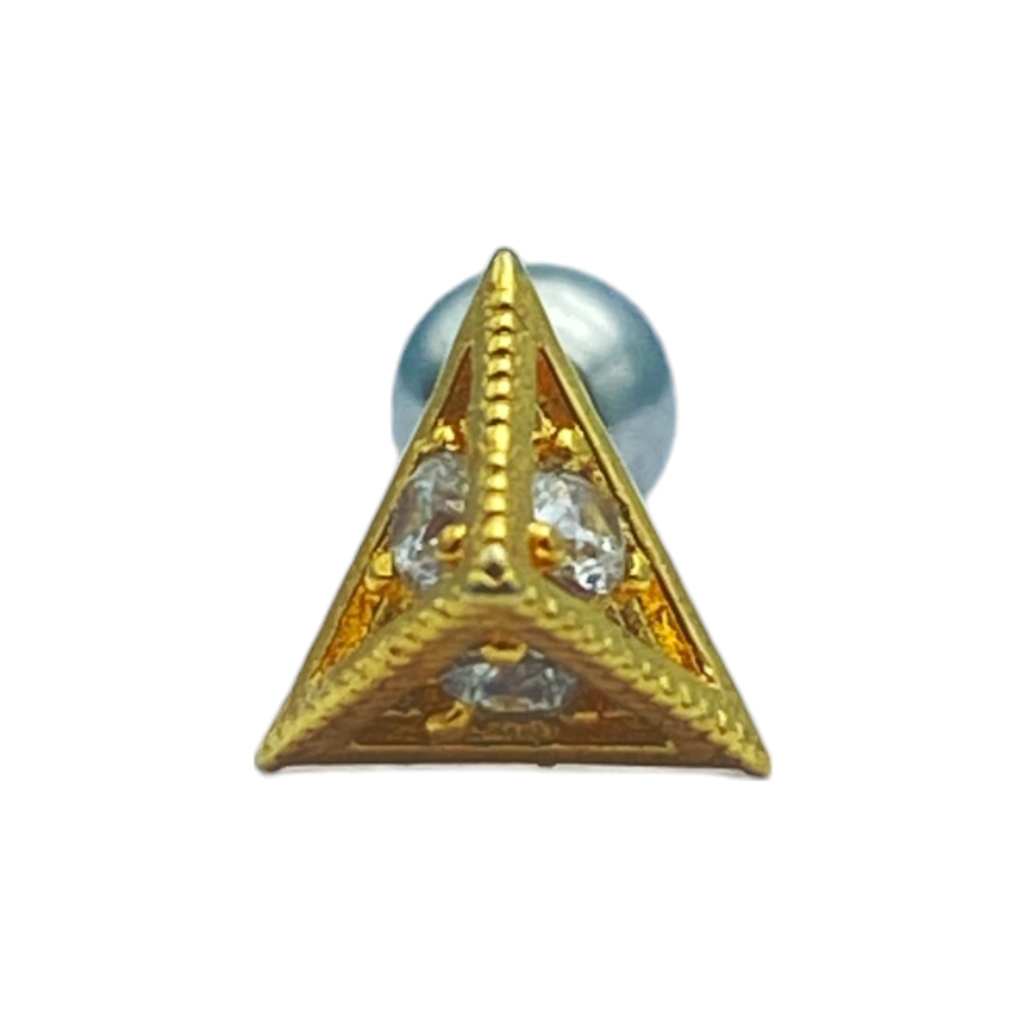 Gold Pyramid - Ear Piercing