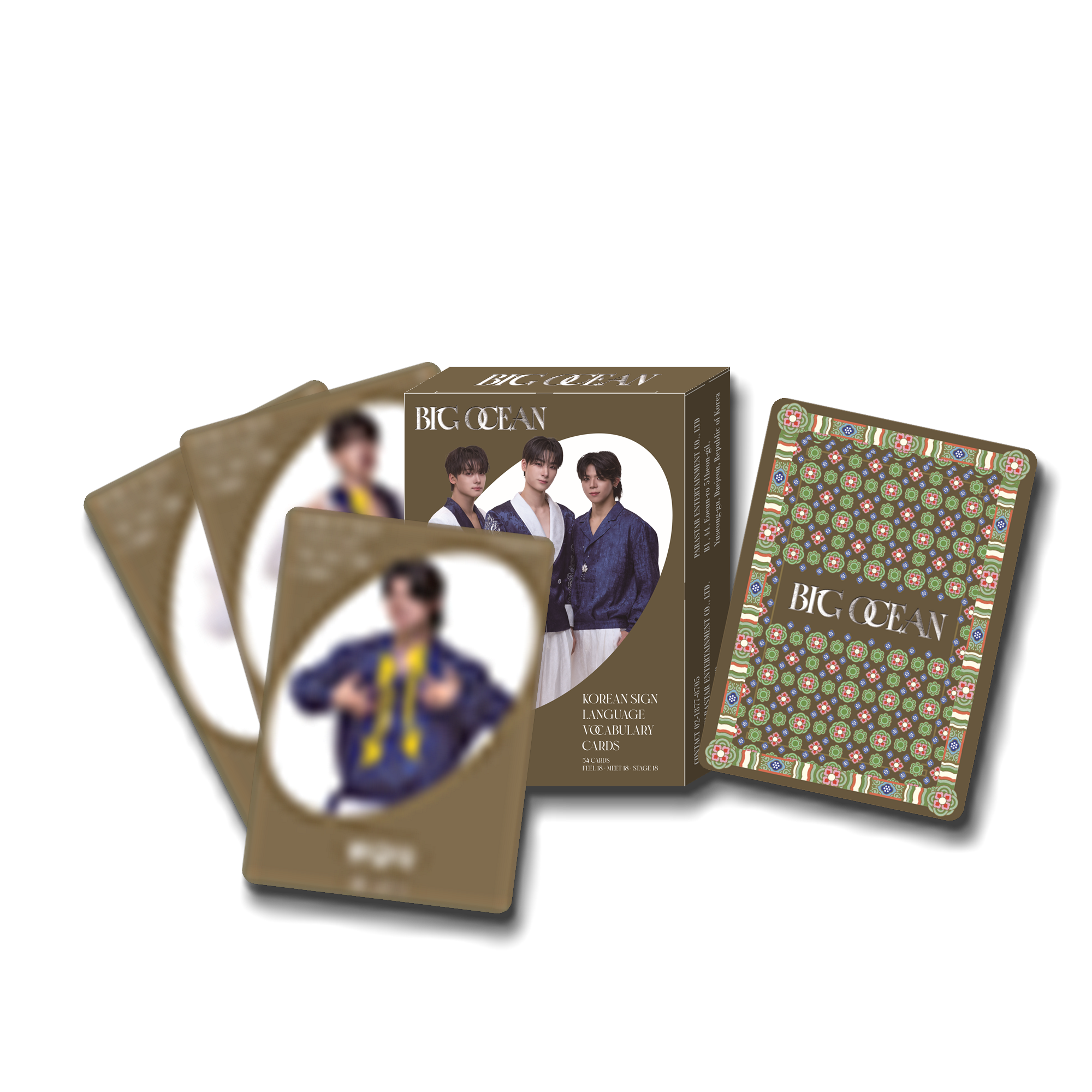 [OFFLINE FANSIGN EVENT] BIG OCEAN - official KSL(Korean Sign Language) Cards + exclusive Photocard