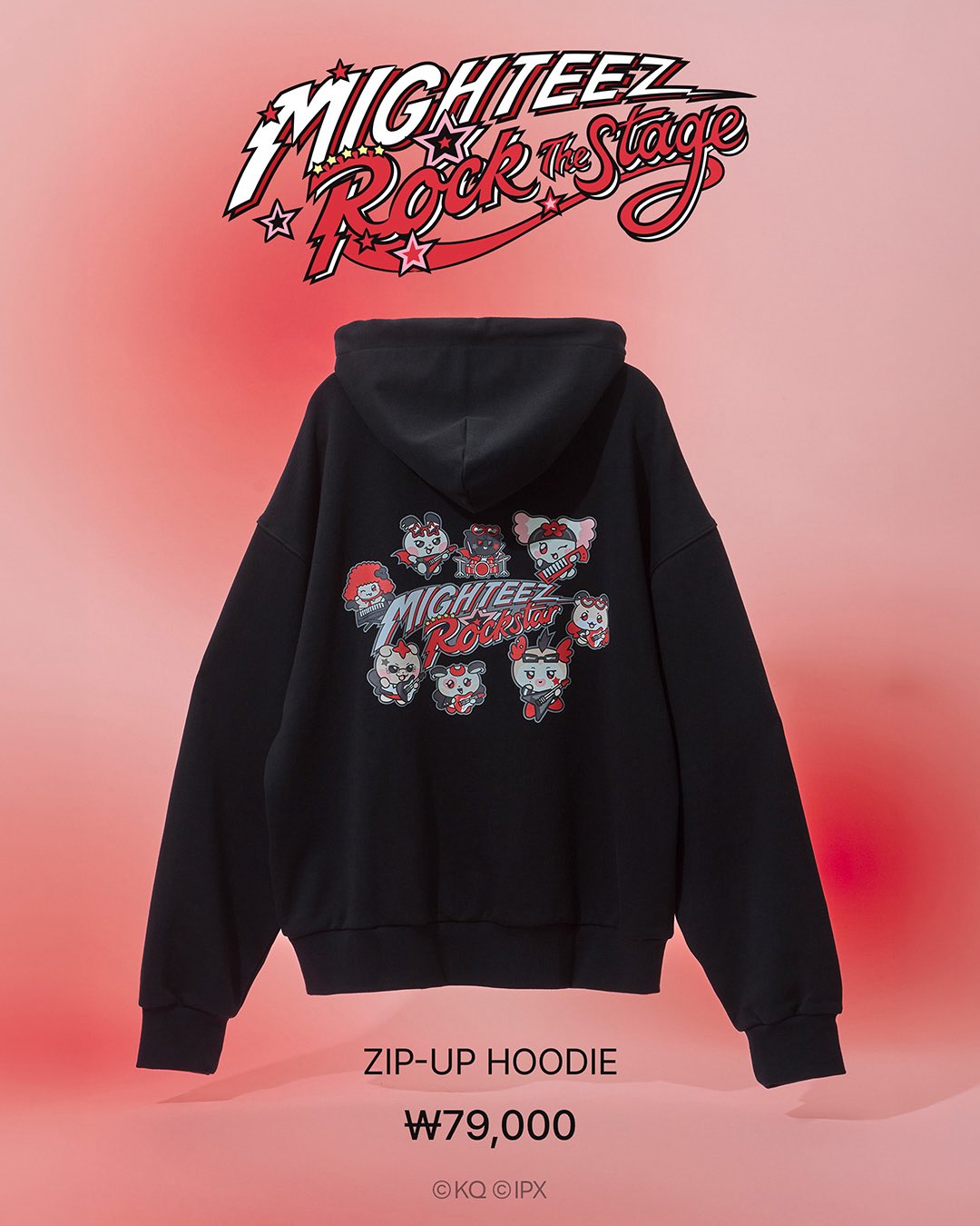 MIGHTEEZ (ATEEZ) - OFFICIAL MD - COLLER POP ZIP-UP HOODIE