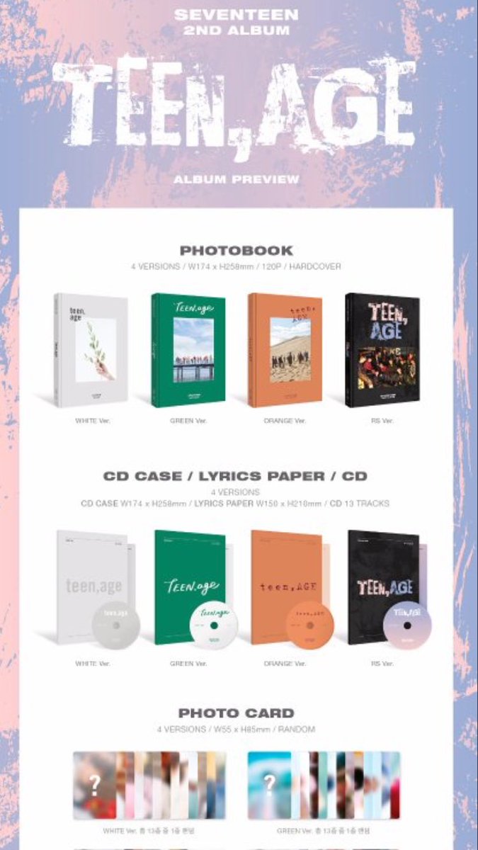 SEVENTEEN 2nd Album - TEEN,AGE [RE-RELEASE]