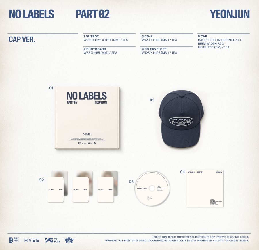 YEONJUN - NO LABELS: PART 02 [Cap Ver.]