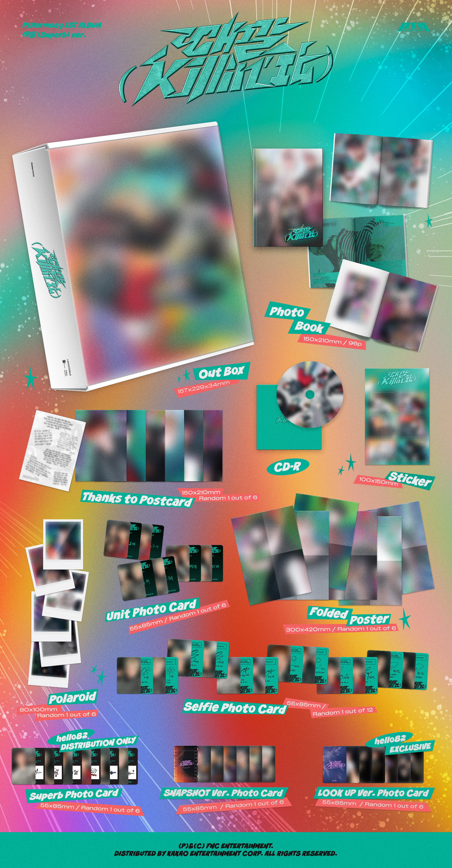 [hello82 excl.] P1HARMONY - Killin' It Album Box Set