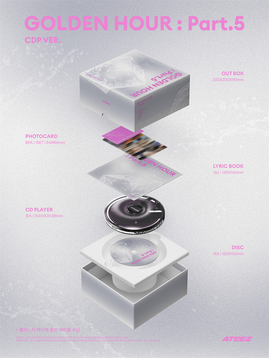 [MAKESTAR] ATEEZ - GOLDEN HOUR : Part.5 [CDP Ver.]
