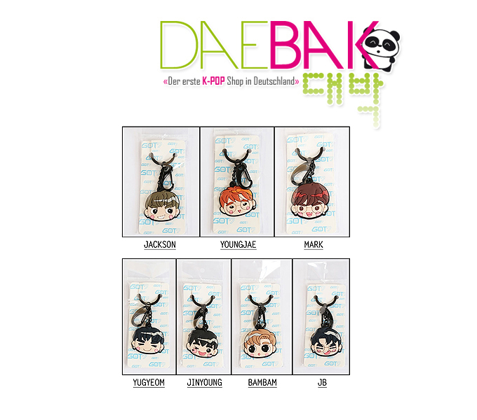 got7-member-face-keyring GOT7 - Keychain (Gotoon Charakter)