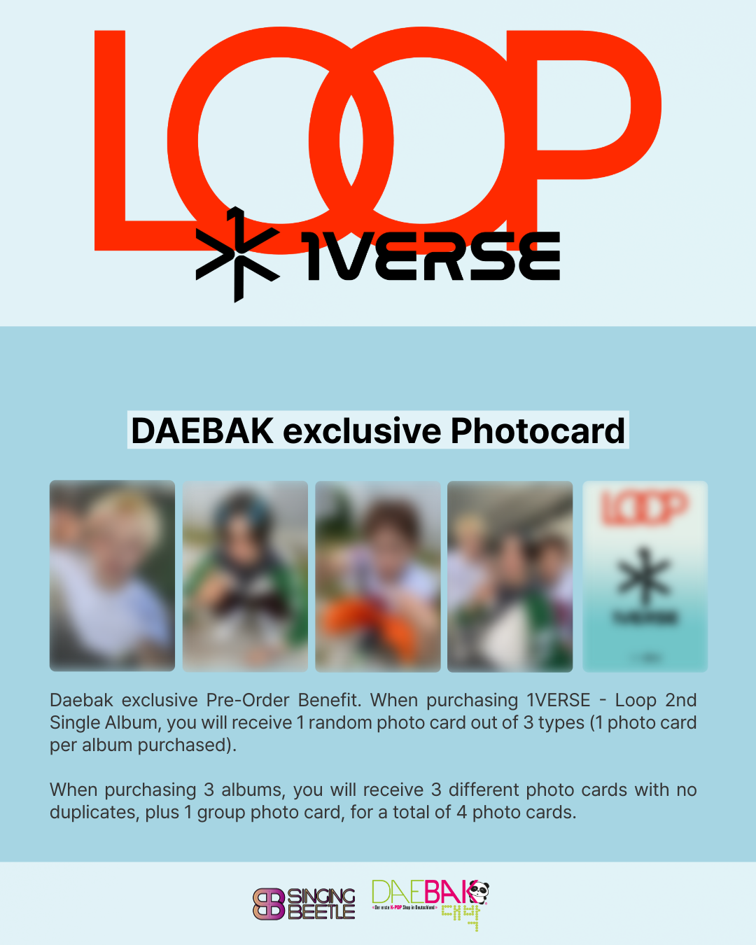 1Verse - 2nd Single Album Loop [exclusive Daebak POB]