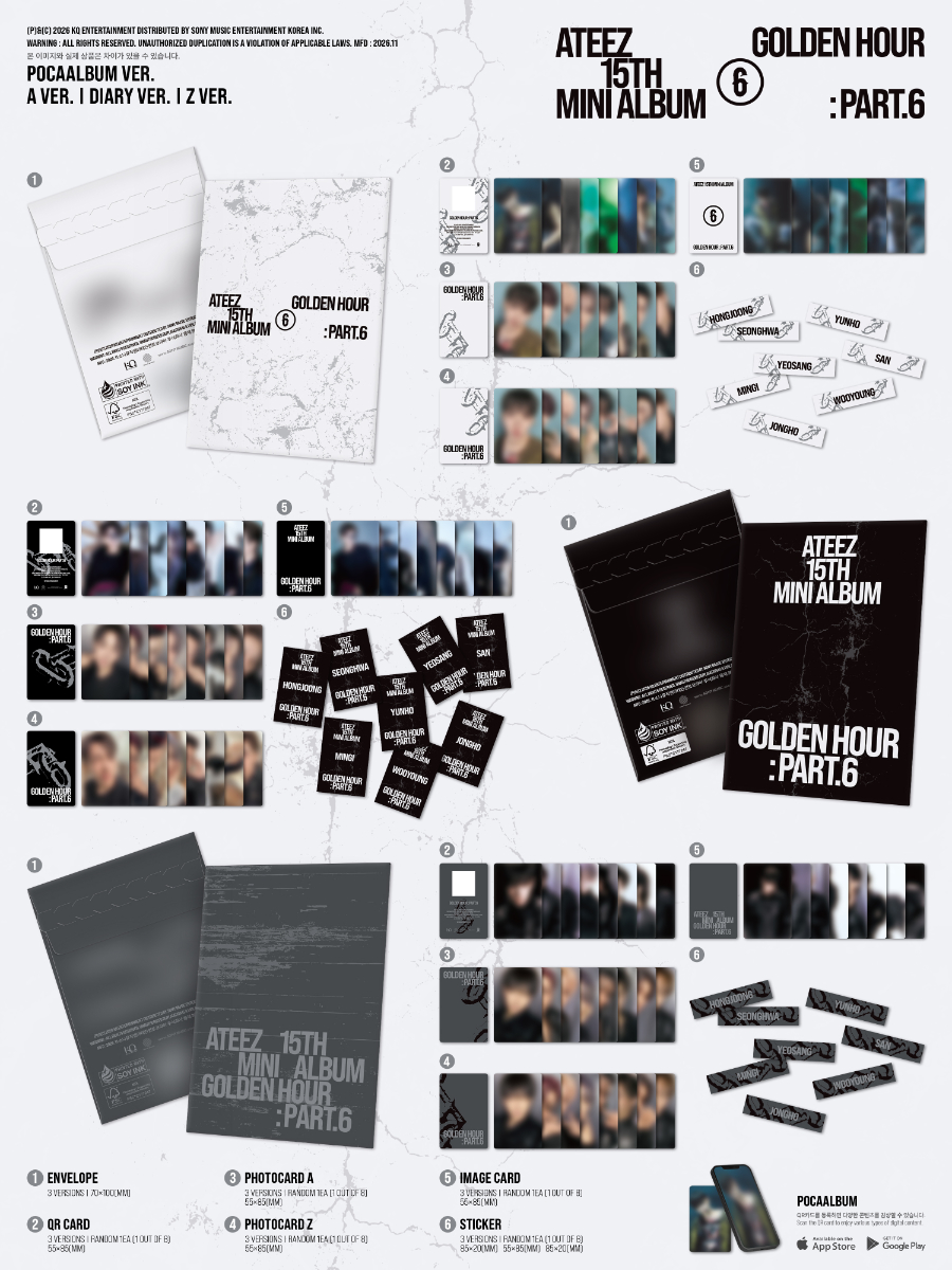 ATEEZ - GOLDEN HOUR : Part.6 [POCAALBUM]
