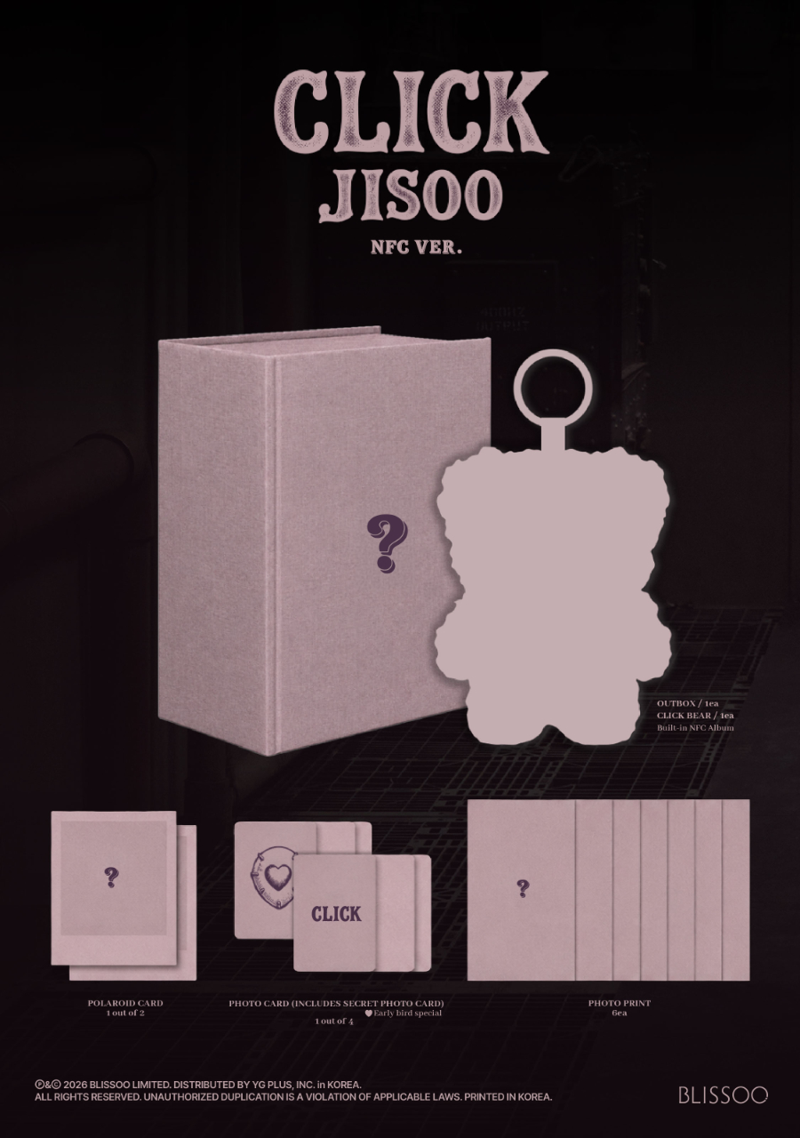 JISOO - CLICK [CLICK BABY BEAR NFC Ver.]