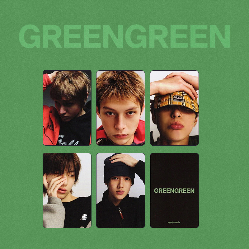 CORTIS - GreenGreen Official POB Apple Music Photo Card Set