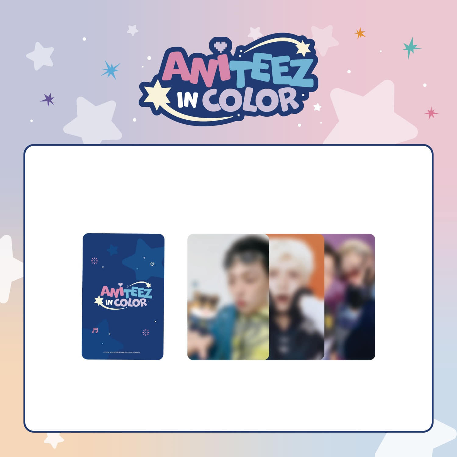 ATEEZ - ANITEEZ IN COLOR OFFICIAL MD - random Trading Card
