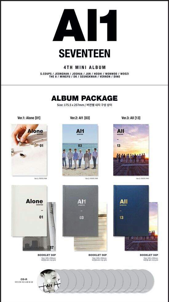 SEVENTEEN  4th Mini Album - AL1 [RE-RELEASE]