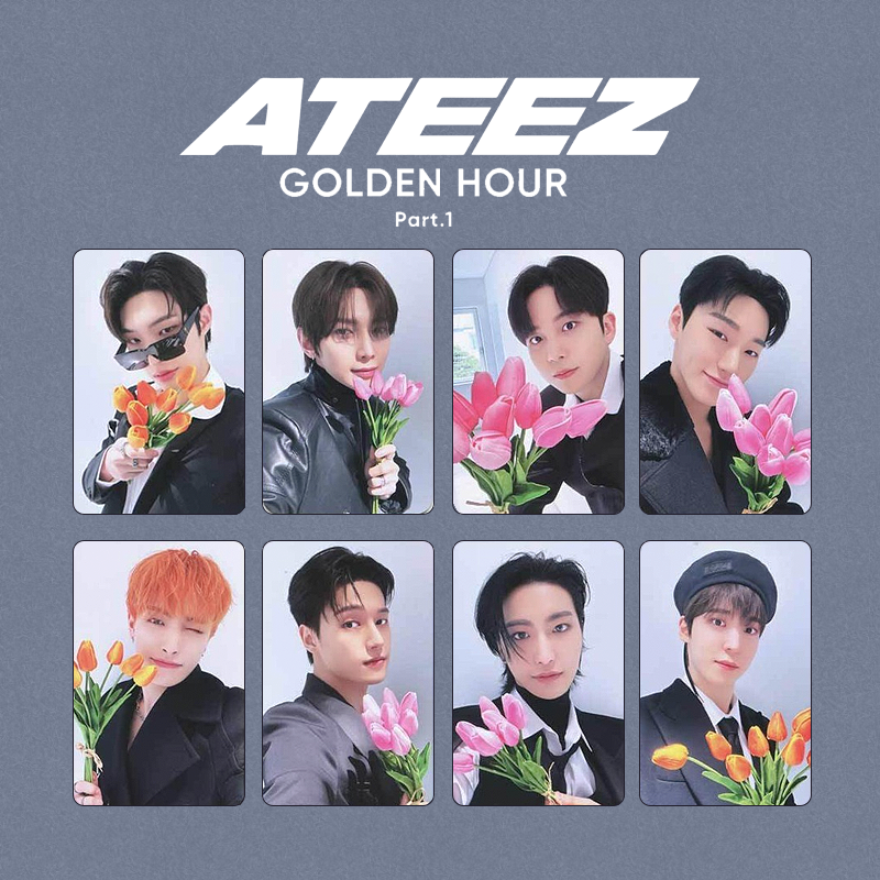 ATEEZ - GOLDEN HOUR PART 1 OFFICIAL TOKTOQ POCA POB PHOTO CARD SET
