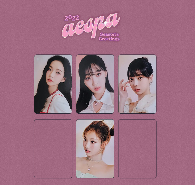 aespa-2022-withmuu-season-greating-pob aespa - 2022 SEASON'S GREETINGS OFFICIAL POB SET WITHMUU