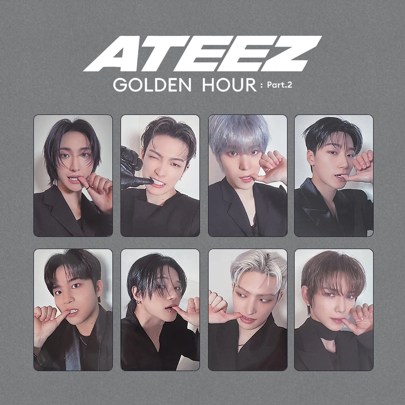 ATEEZ - GOLDEN HOUR PART 2 OFFICIAL WITHMUU POB PHOTO CARD SET