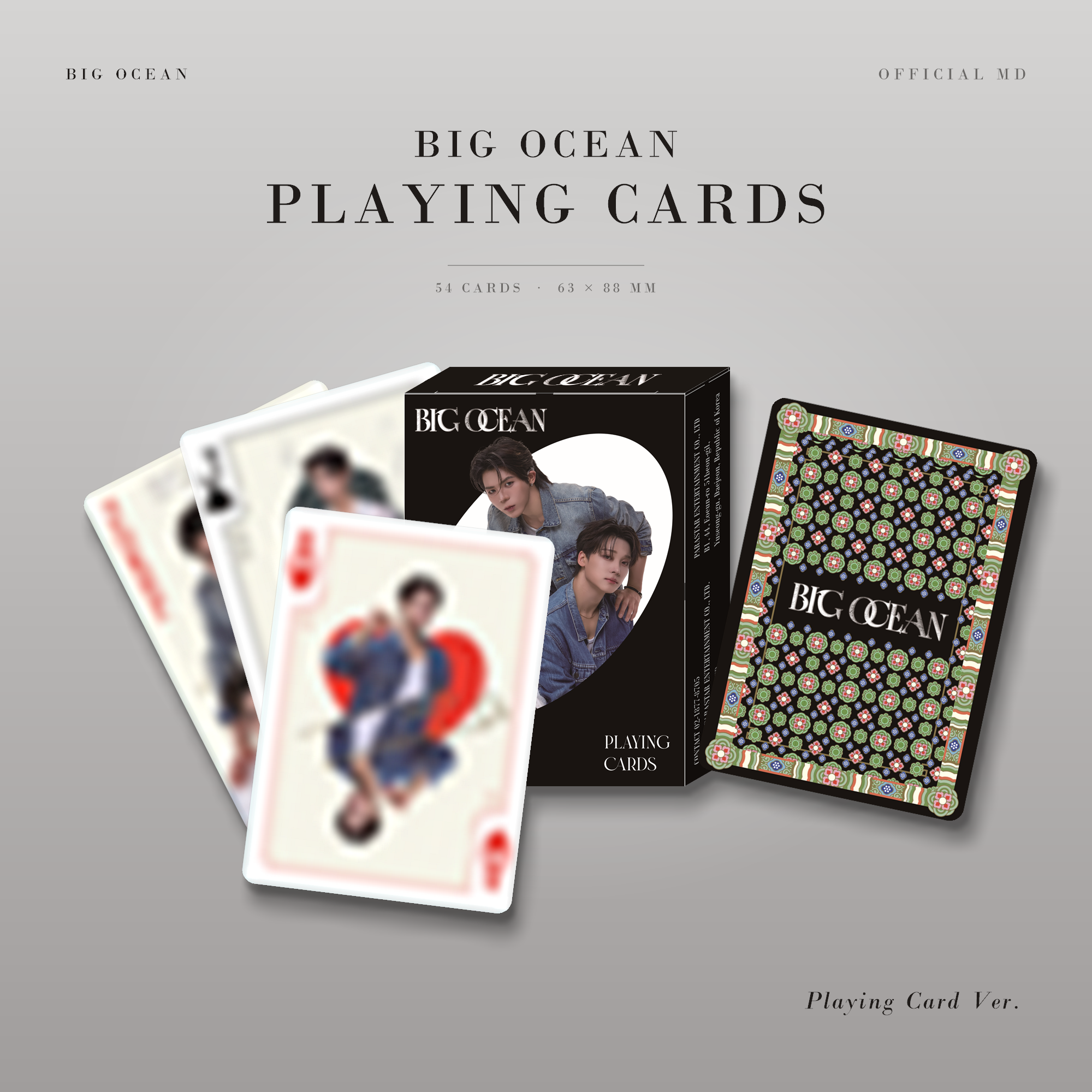 [OFFLINE FANSIGN EVENT] BIG OCEAN - official Playing Cards (Trump Cards) + exclusive Photocard