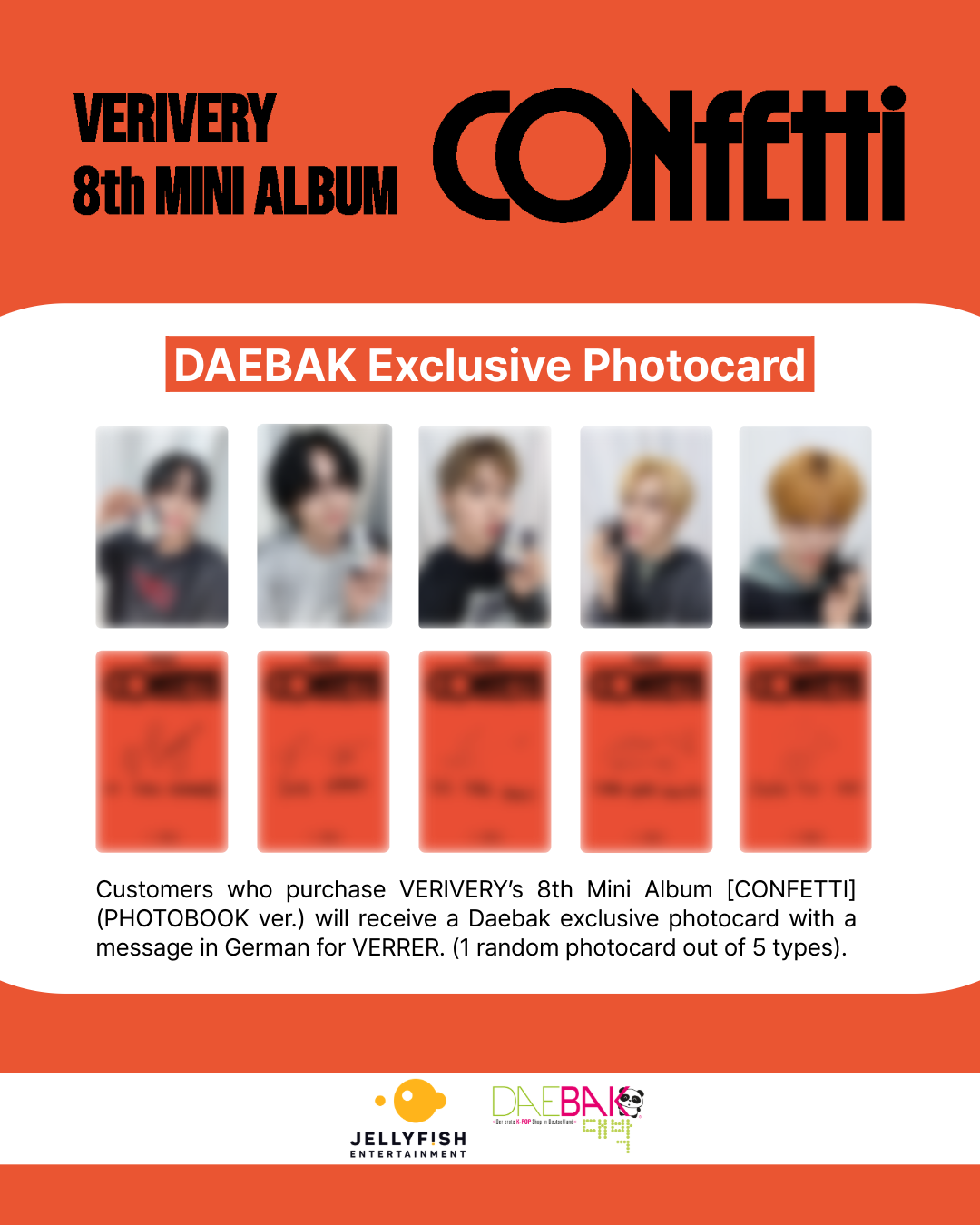 [SIGNED] VERIVERY - CONFETTI [Photobook Ver.] + Daebak exclusive Photocard