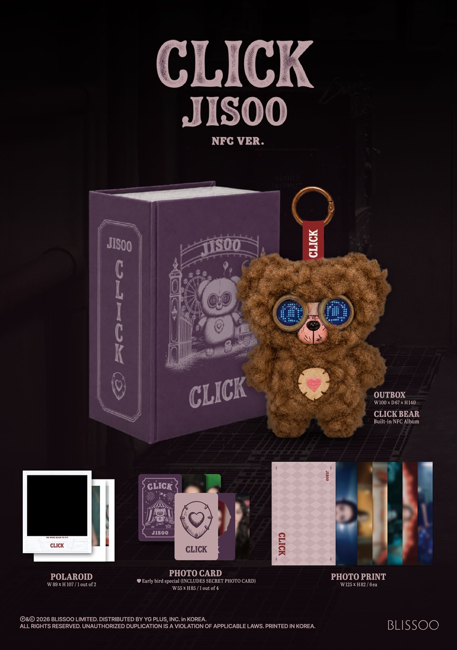 JISOO - CLICK [CLICK BABY BEAR NFC Ver.]
