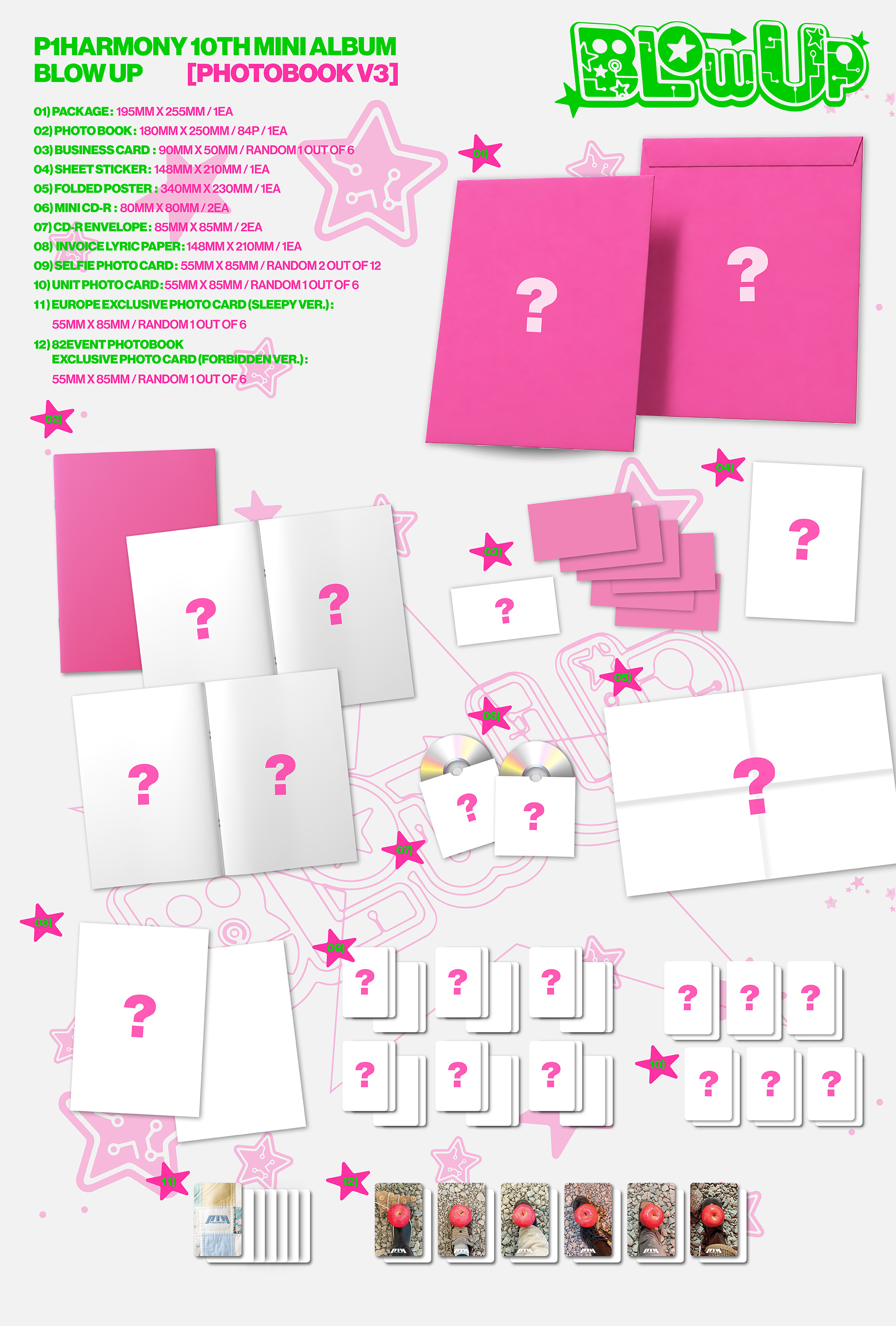 P1Harmony - BLOW UP (Photobook Ver.) - Europe 82EVENT Exclusive