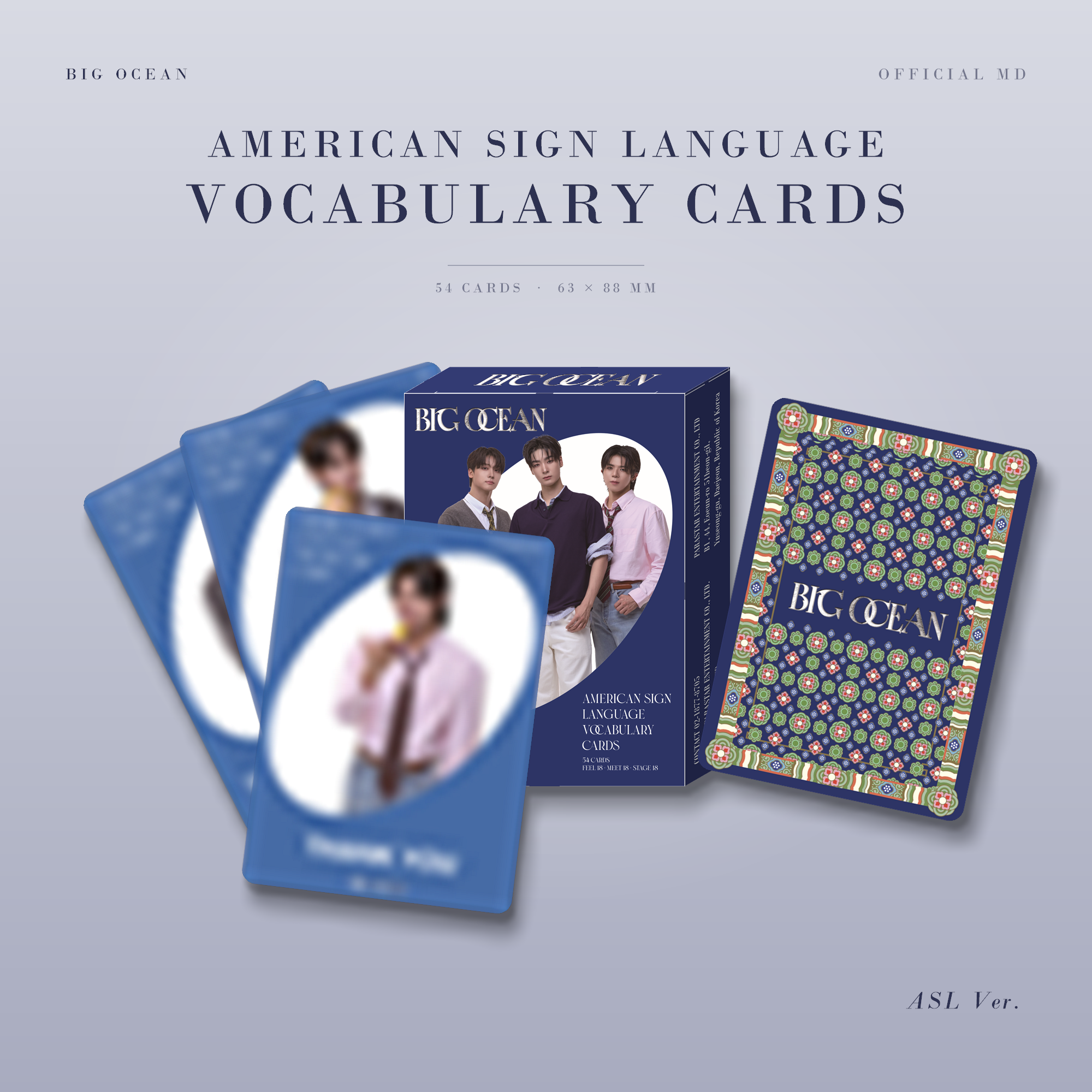 [OFFLINE FANSIGN EVENT] BIG OCEAN - official ASL (American Sign Language) Cards + exclusive Photocard