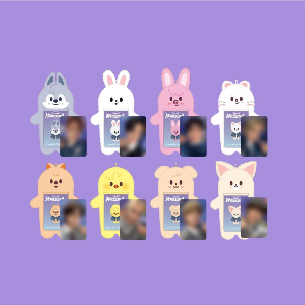 [RESTOCK]STRAY KIDS - 4th Fanmeeting SKZOO'S MAGIC SCHOOL Official MD - SKZOO PHOTOCARD HOLDER PLUSH