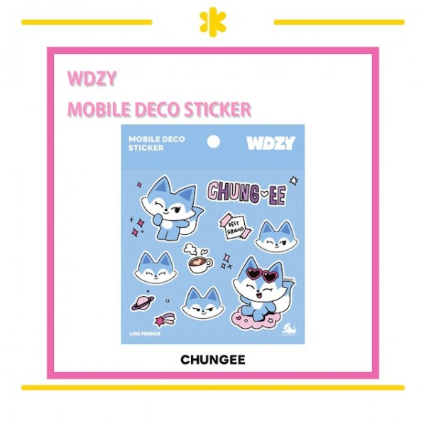 [LINE FRIENDS] WDZY JAPAN - Official Mobile Deco Sticker