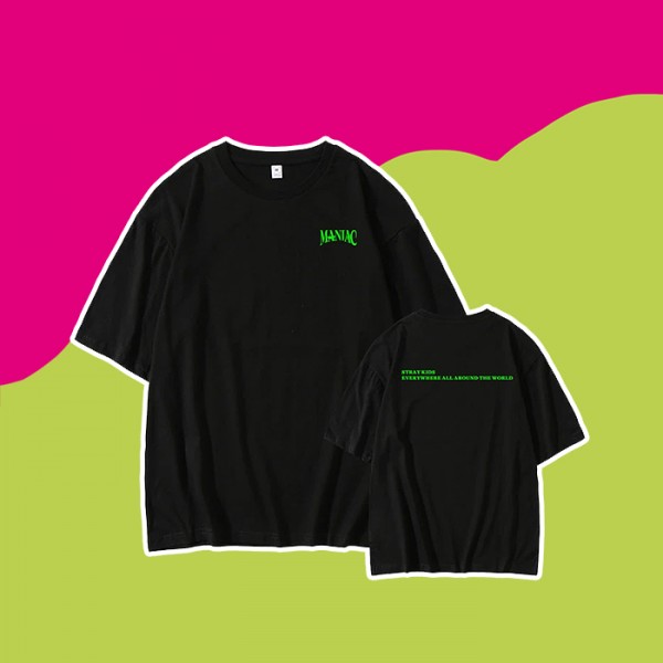 Stray Kids - Maniac T-Shirt [Green Logo]
