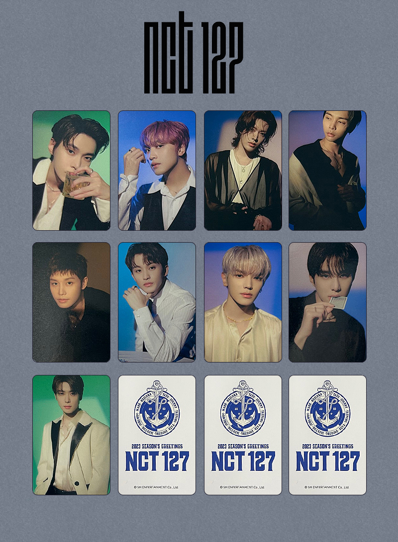 in　The　Shop　K-Pop　Special　POB　first　Germany　Card　–　k-pop　SG　DAEBAK　2023　NCT　Set　Photo　127　Official　shop