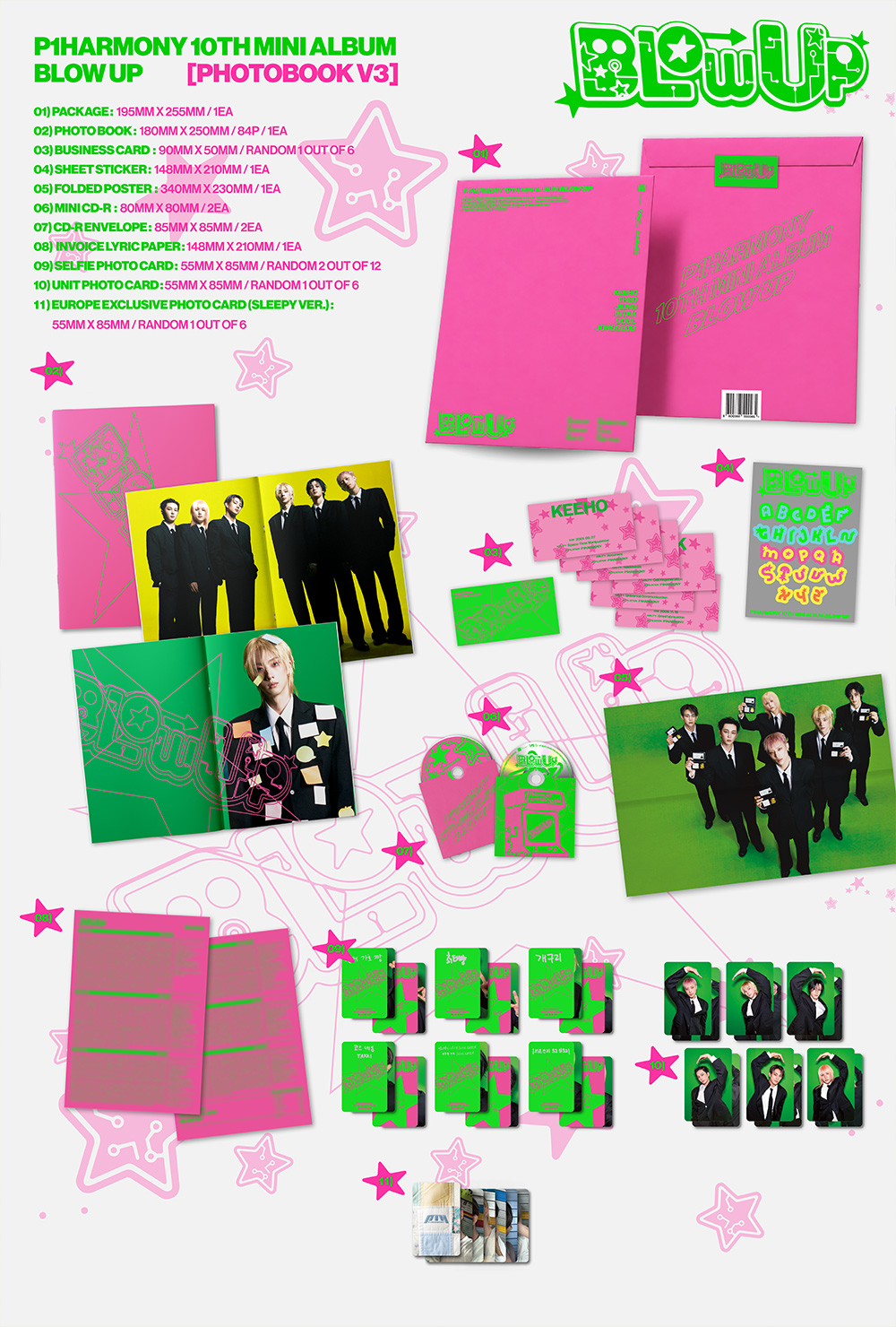 [Signed] P1Harmony - BLOW UP (Photobook Ver.) - Europe Exclusive | V1 ...